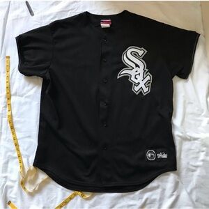 Majestic Black Chicago White Sox Button-Up Jersey
